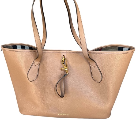 Burberry Tan Honeybrook Derby Medium Tote - Picture 12 of 14